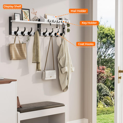 Evermagin dual-hole mounting system for extra stability on walls.