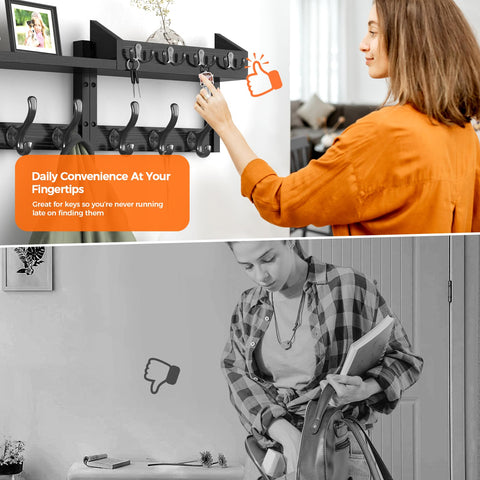 Evermagin entryway organizer keeps mail, keys, and accessories in reach.
