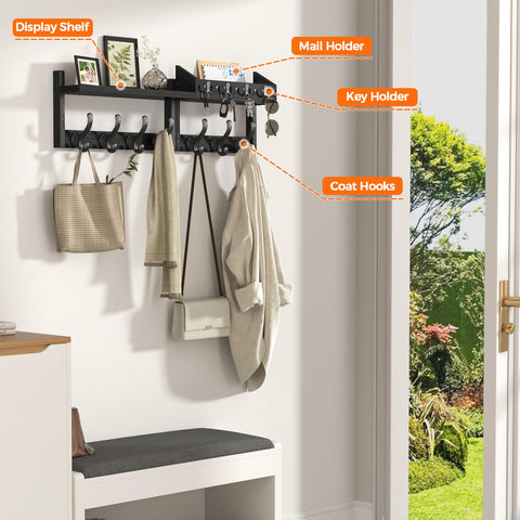 Evermagin mounting hardware back view demonstrates stable wall installation options.