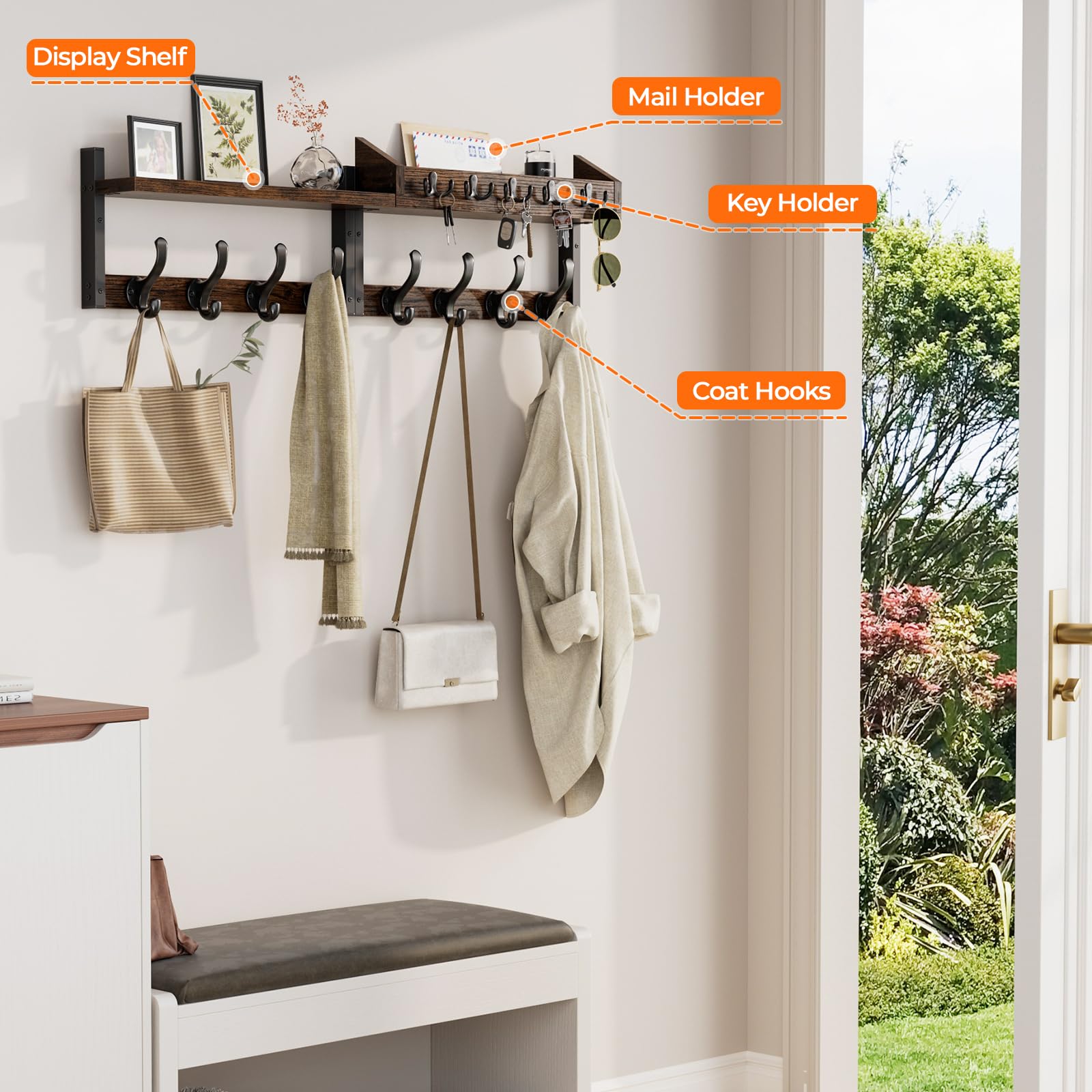 Evermagin rustic brown finish adds warmth to modern, farmhouse, or rustic decor.