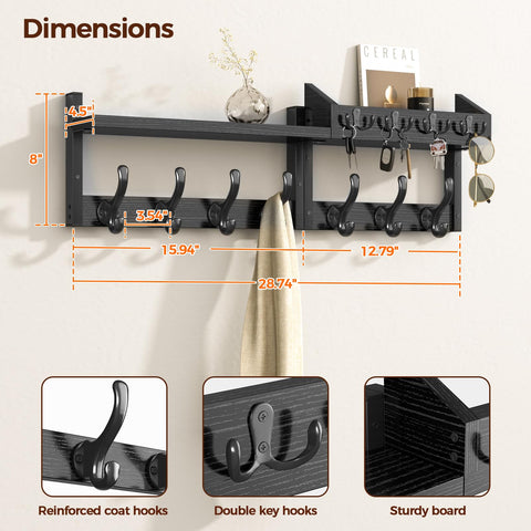 Evermagin shelf close-up shows top storage space for decor and essentials.