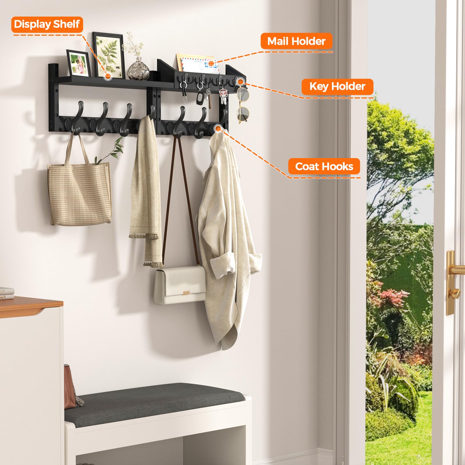 Evermagin solid pine construction provides sturdy everyday use.