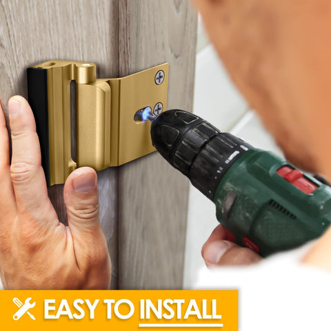 EverPlus childproof door lock spring-loaded design supports child safety.