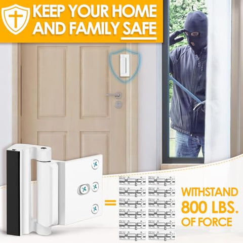 EverPlus eight-screw design provides sturdy doorframe protection.