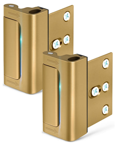 EverPlus reinforcement lock mounted on a front door enhances security.
