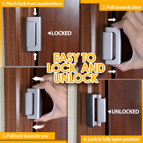 EverPlus spring-loaded childproof door lock adds safety for kids.
