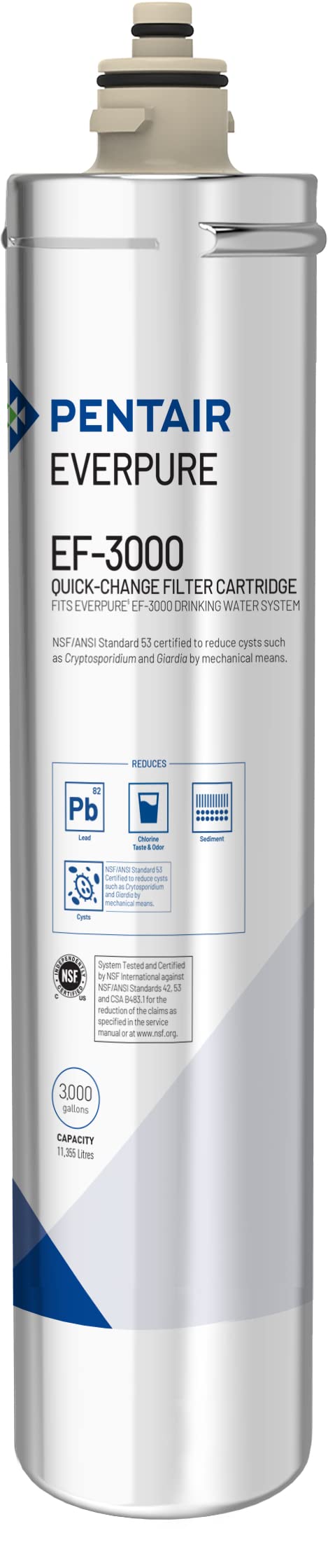 Everpure EF-3000 filter cartridge EV985750 for crisp water at home.