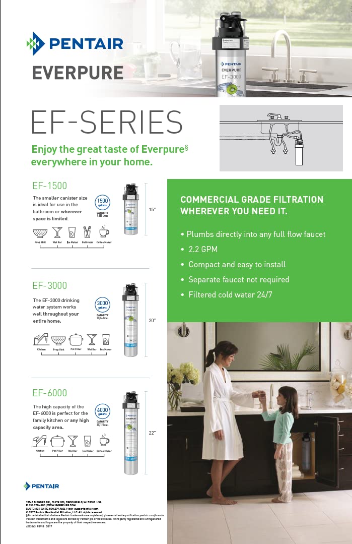 EF-3000 lowers microplastics and protects appliances from mineral buildup.