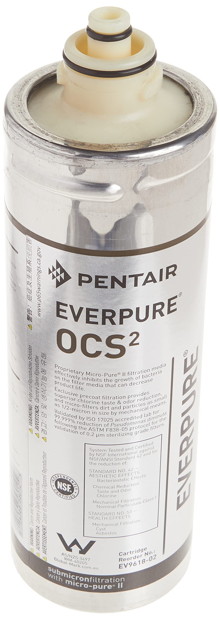 Everpure EV9618-02 OCS2 cartridge back view highlighting simple compatibility