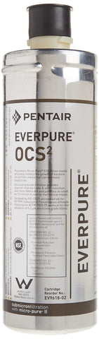 Everpure EV9618-02 OCS2 cartridge front view showing compact design for quick replacement