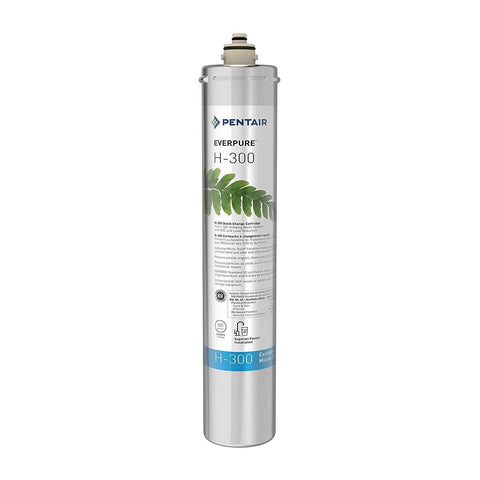 Everpure H-300 filtration performance for tap water highlighting lead and VOC reduction