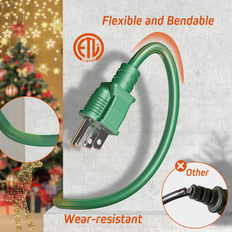 Eversimpleinc double-jacketed cord withstands rain and snow exposure