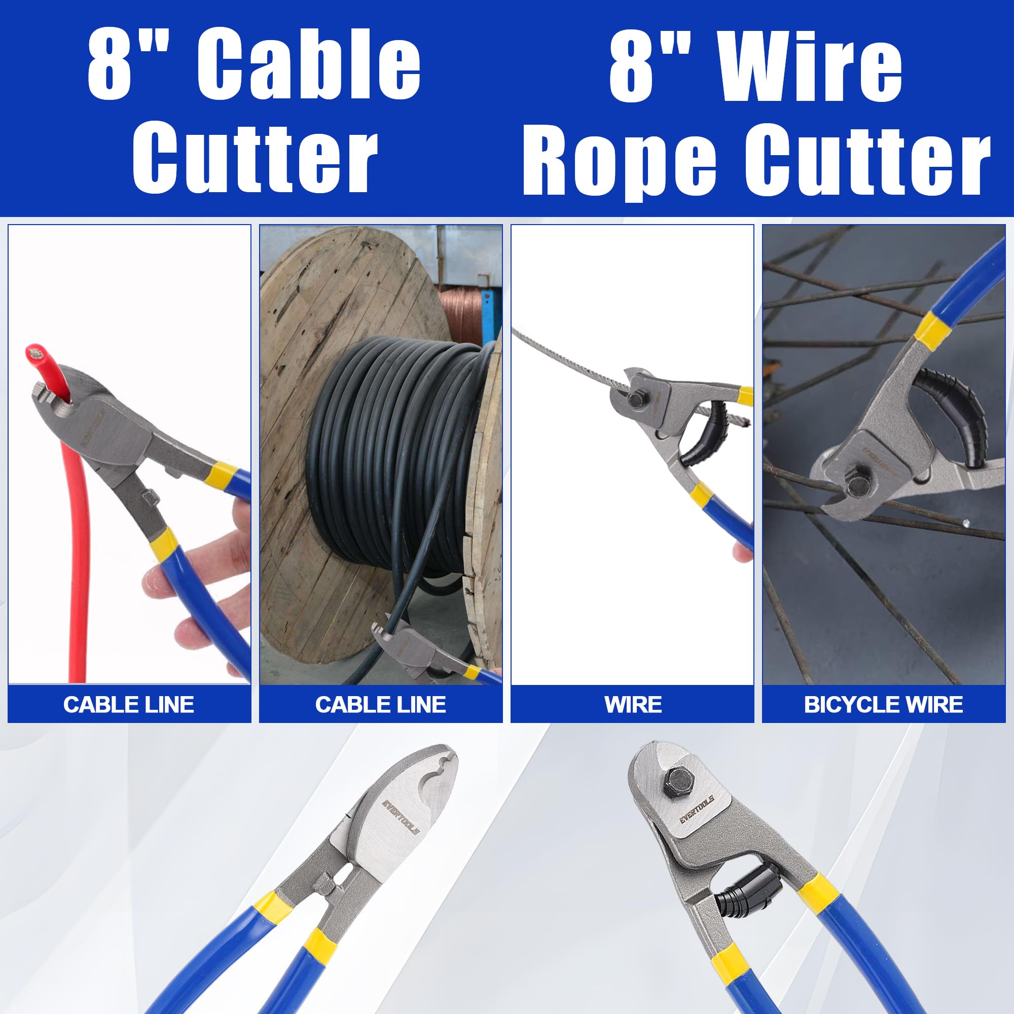 Evertools 4-piece cutter set organized for versatile cutting tasks