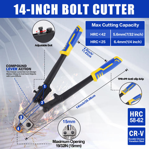Evertools 8-inch small bolt cutter close-up for precise cuts in tight spaces