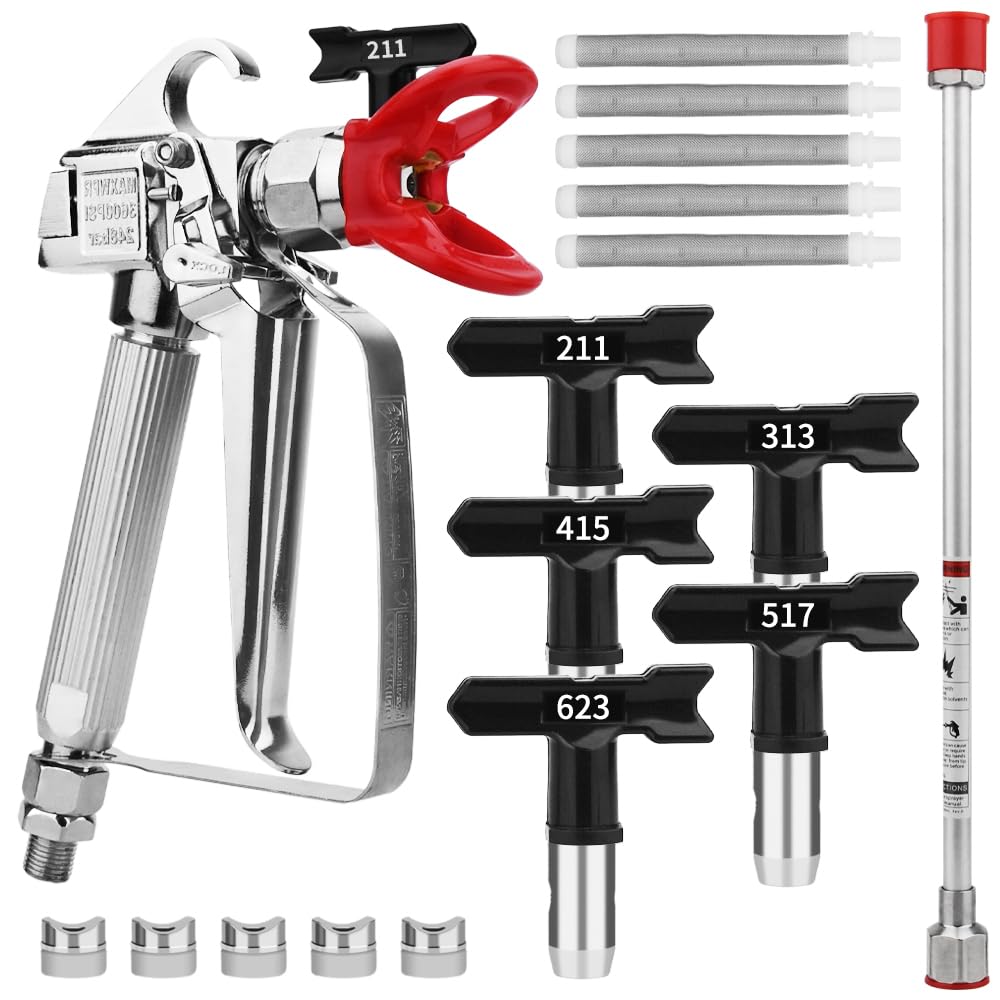 Every Family 3600psi airless spray gun front view for precise, even coating