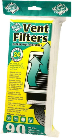 Everything Dust Control Vent Filters easy install on a register improves air flow.