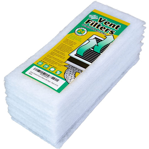 Everything Dust Control Vent Filters pack of 24 for 4x10 registers improves indoor air quality.