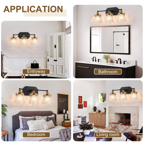EvmVom easy-install bathroom light kit for quick, secure mounting