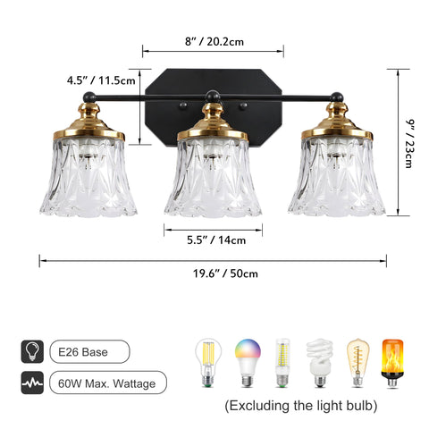 EvmVom over-mirror vanity light illuminating your daily routines with crystal glow