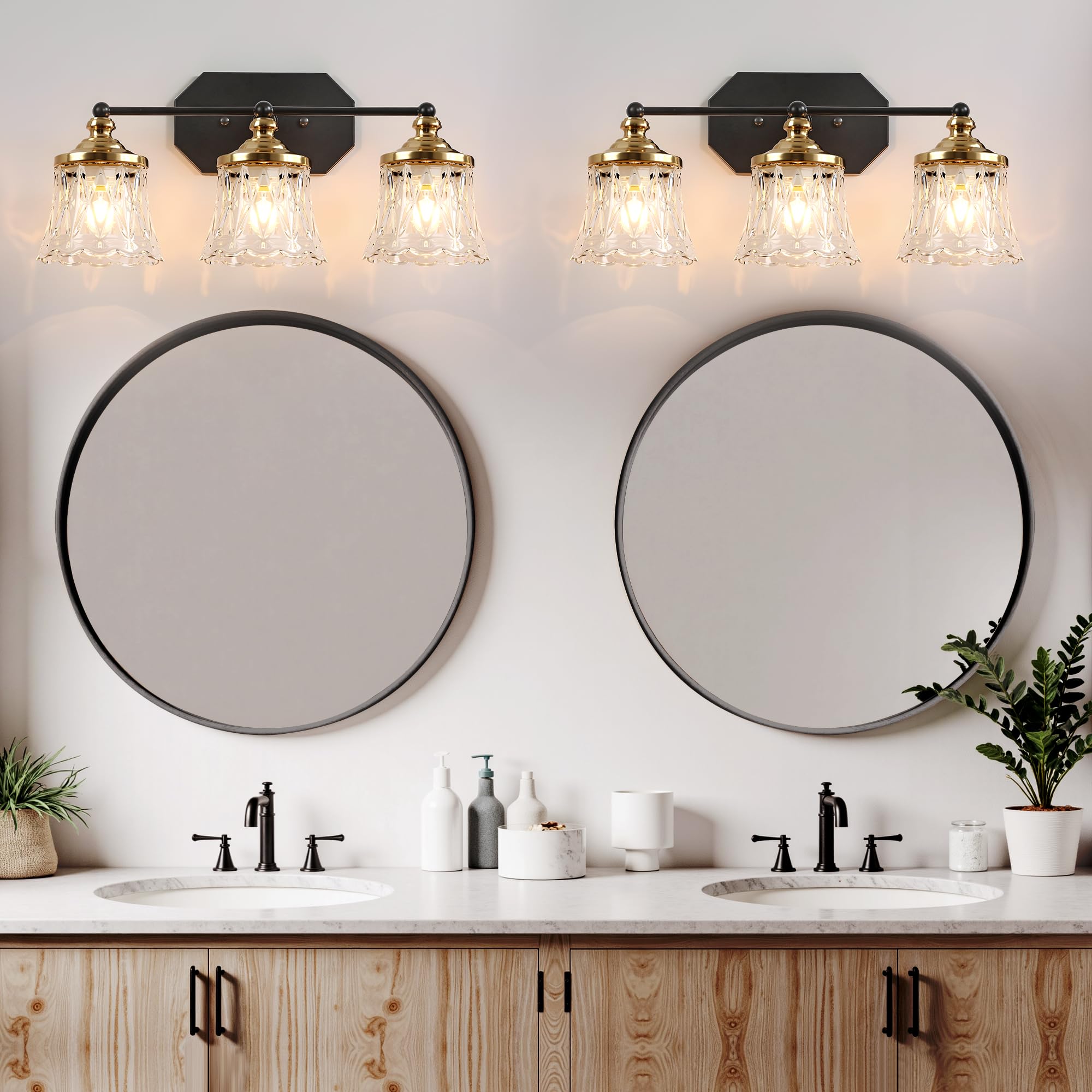 EvmVom three E26 bases provide versatile bulb options for mood control