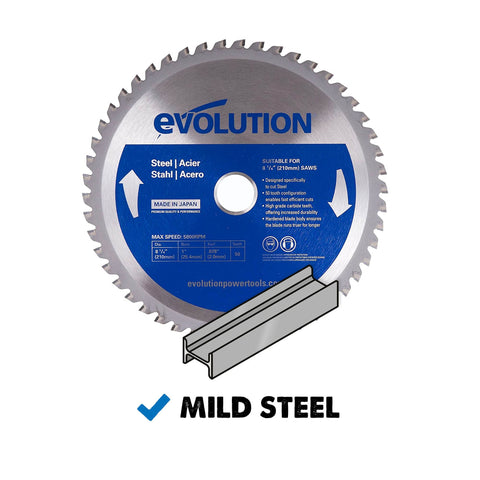 EVOLUTION blade with tungsten carbide teeth offering long blade life
