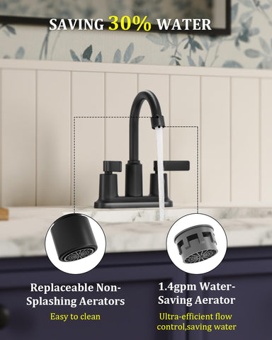 Evolvegoods dual-handle faucet highlights precise temperature control.