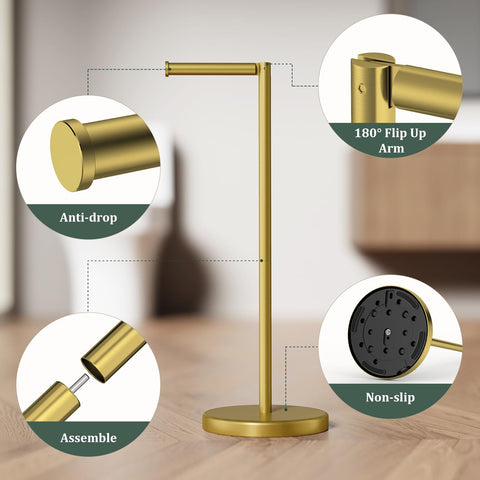Evolvegoods brushed gold packaging and hardware included for easy setup.