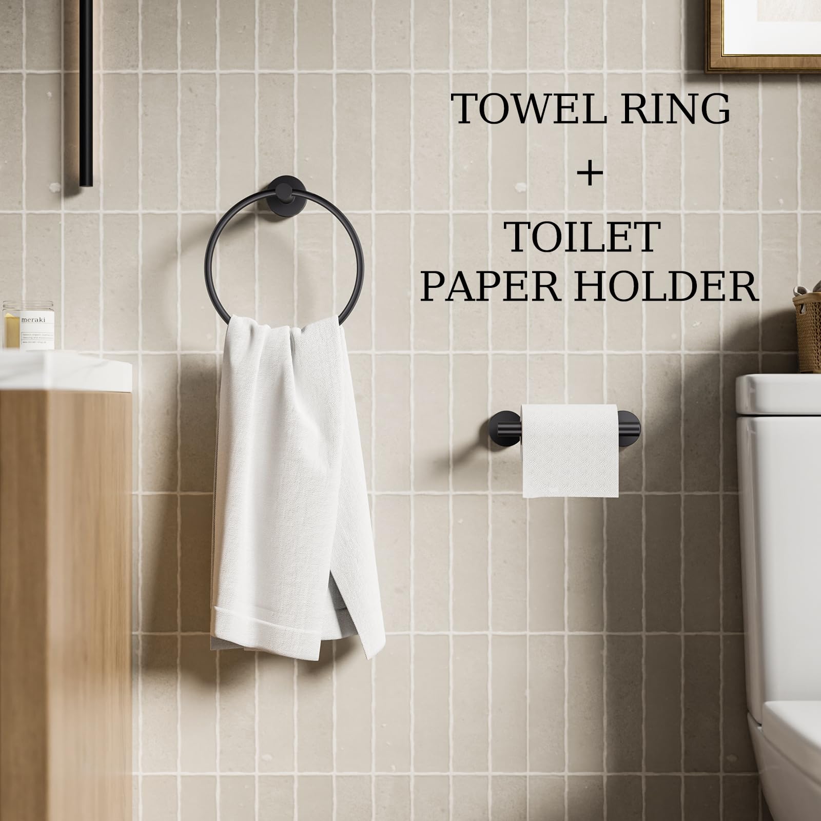 Evolvegoods dual-post pivoting tissue roll holder simplifies refills with a lift design