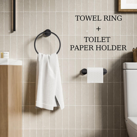 Evolvegoods dual-post pivoting tissue roll holder simplifies refills with a lift design