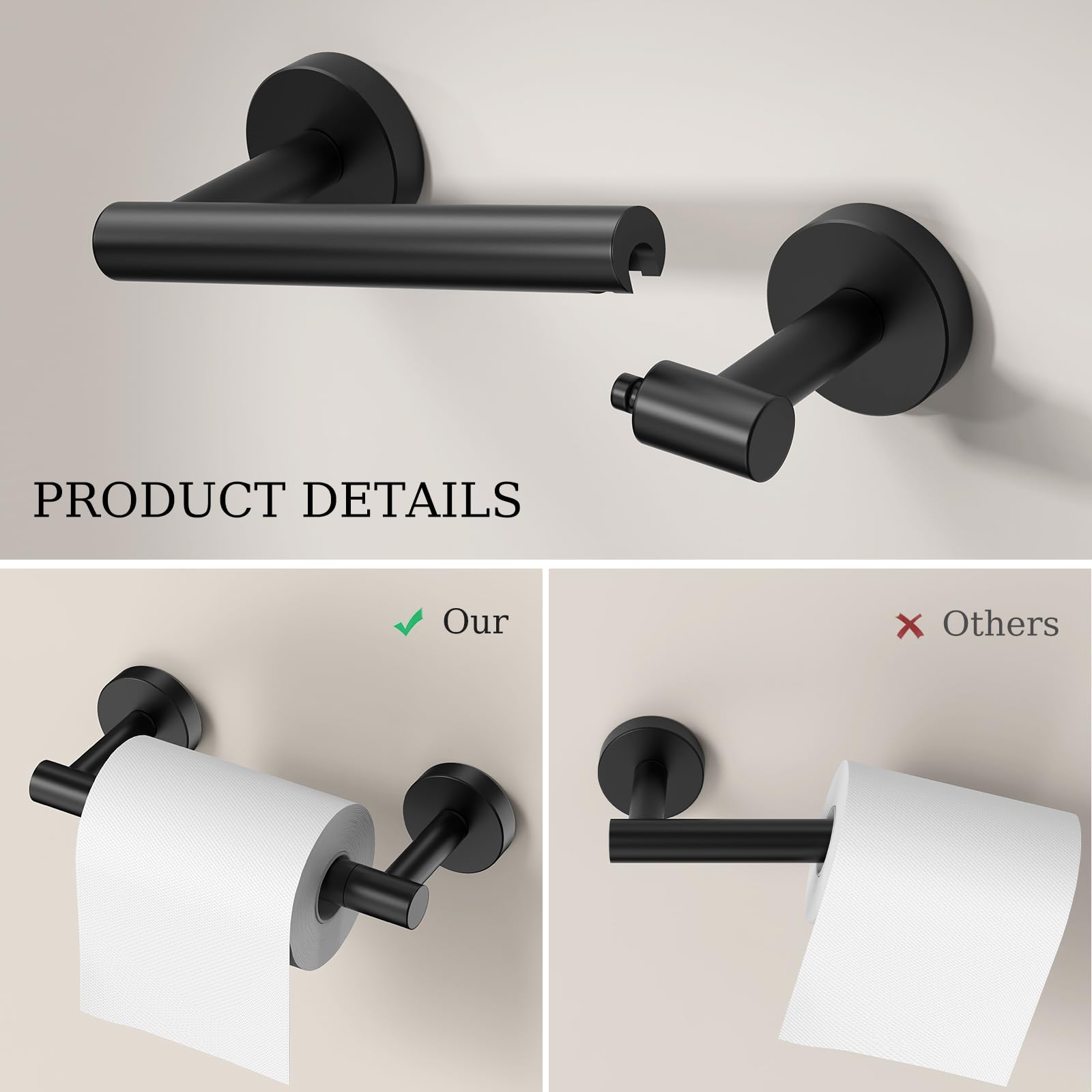 Evolvegoods RV-friendly matte black bathroom set fits compact spaces