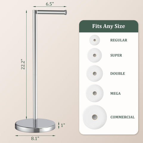 Evolvegoods stainless steel 304 construction resists rust and corrosion in bathrooms.
