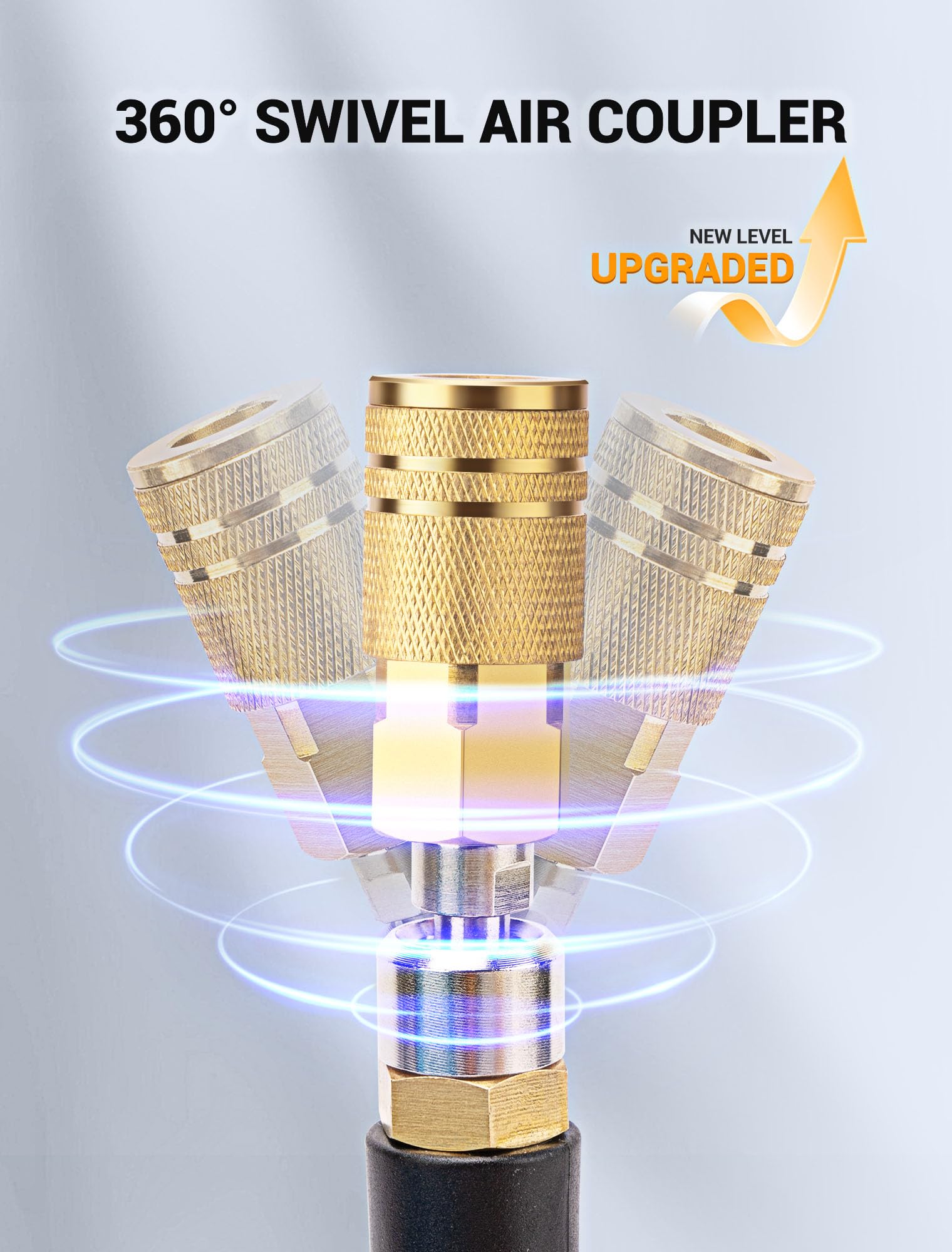 EVOULTES extended spring coil hose reaching up to 28 feet for flexible use
