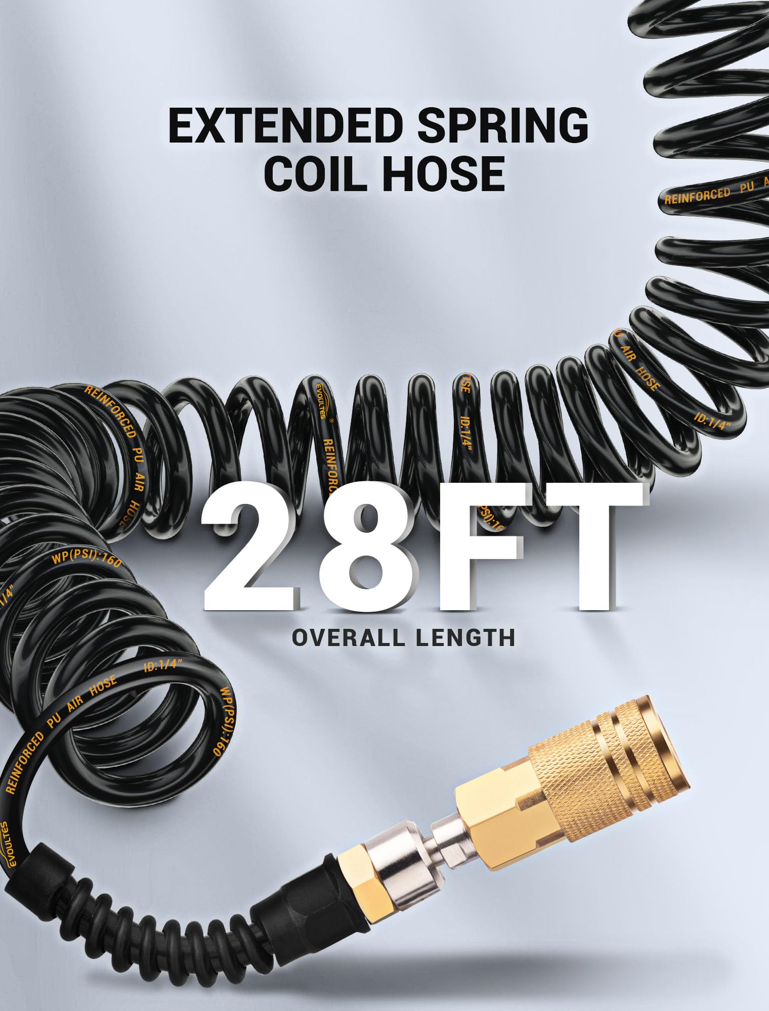 EVOULTES Velcro straps for quick hose organization after use