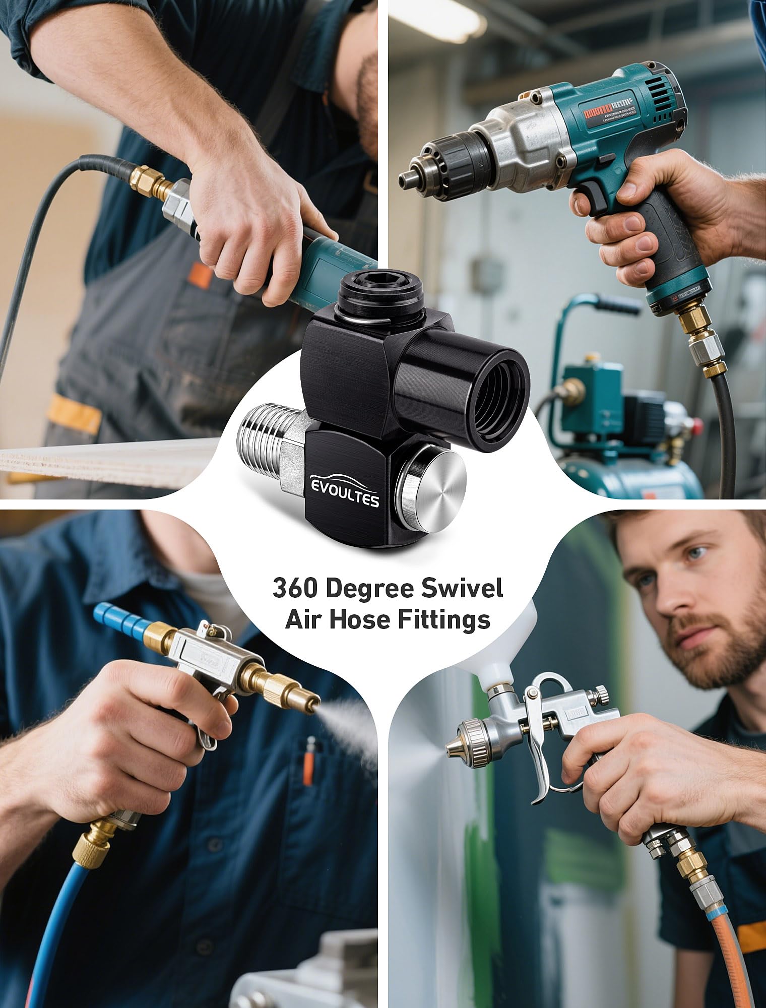 EVOULTES 7-piece pack supports flexible air tool configurations