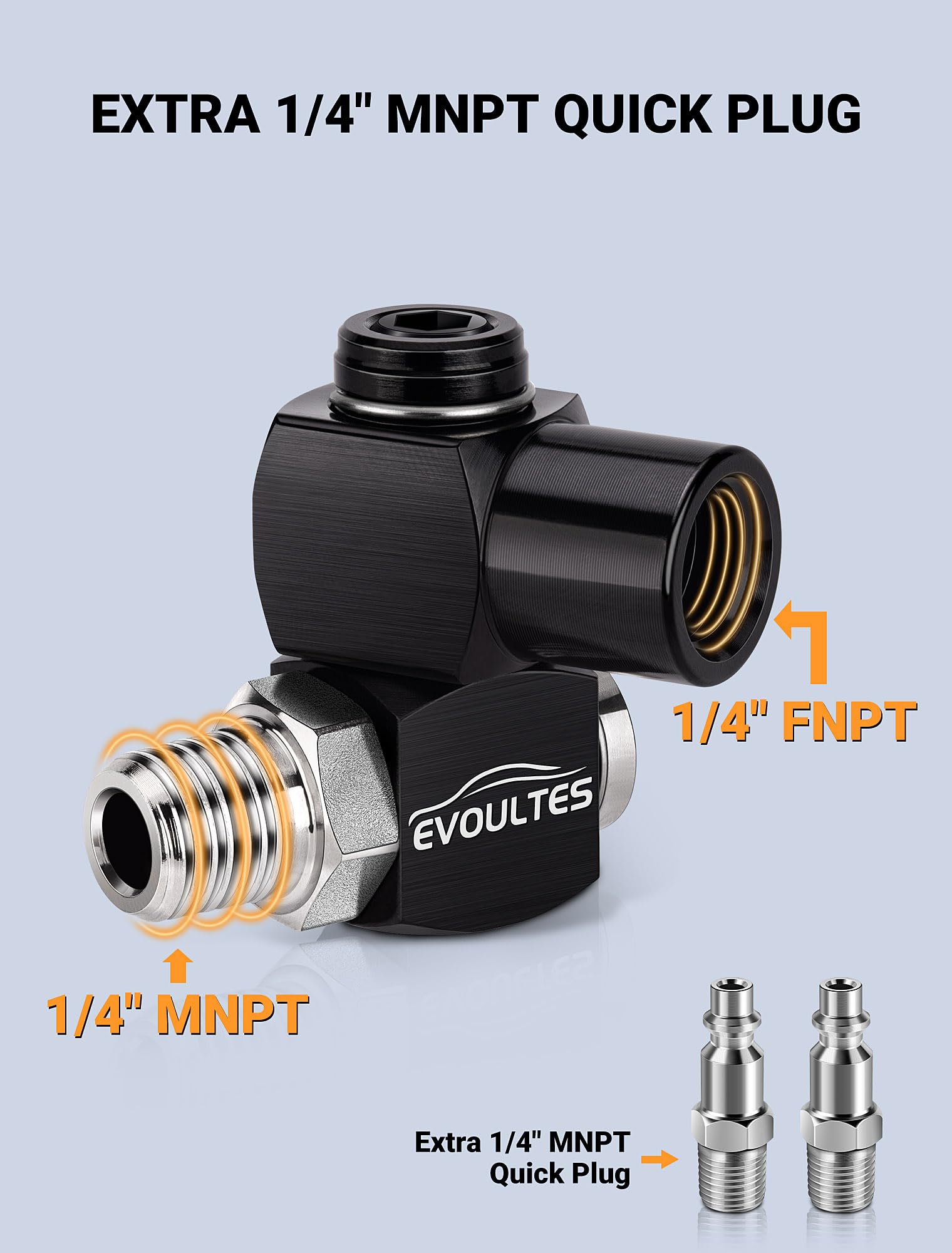 EVOULTES included teflon tape aids leak prevention during setup