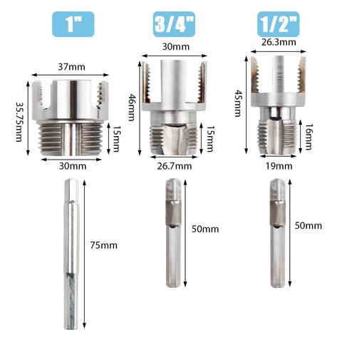 Evponk half-inch closeup highlights durable carbon steel construction for precise cuts.