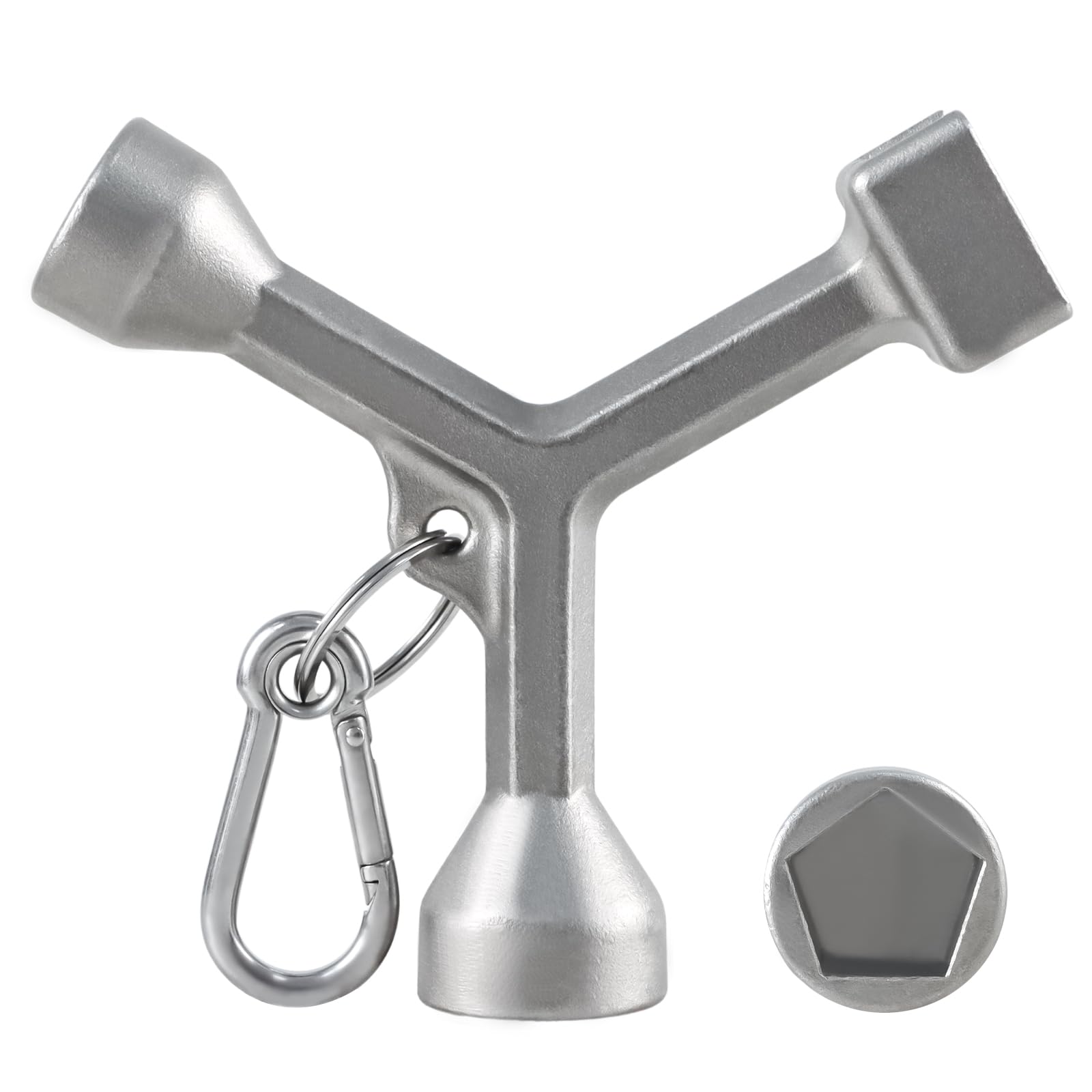 EVRBUL meter curb box key wrench in 630 stainless steel for durable use
