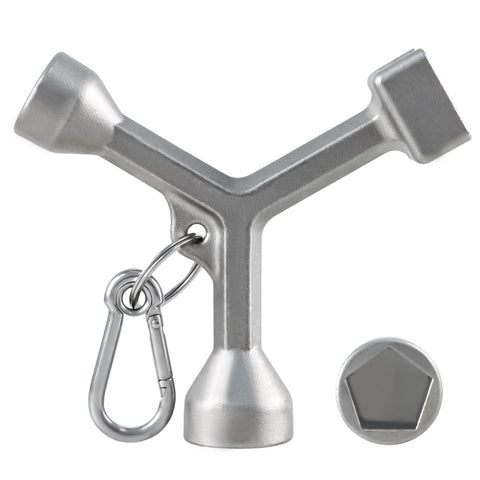 EVRBUL meter curb box key wrench in 630 stainless steel for durable use