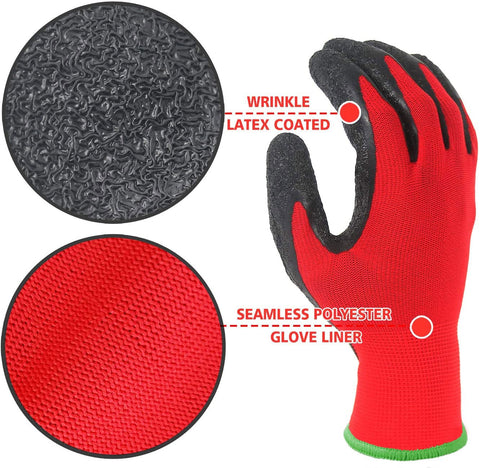 Evridwear abrasion-resistant crinkle gloves offer reliable grip on rough surfaces.