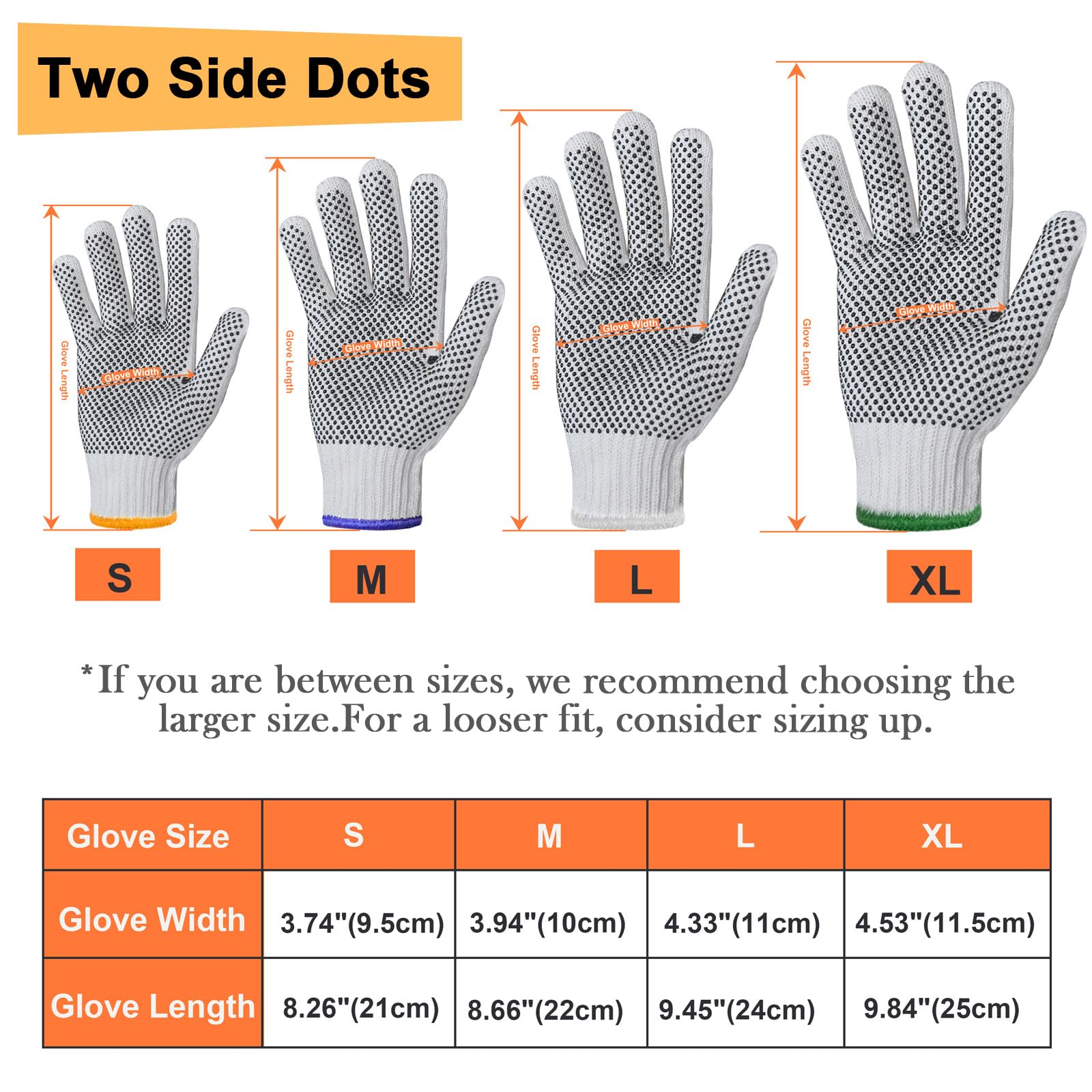 Evridwear breathable cotton-poly yarn gloves reduce sweaty discomfort during long shifts.