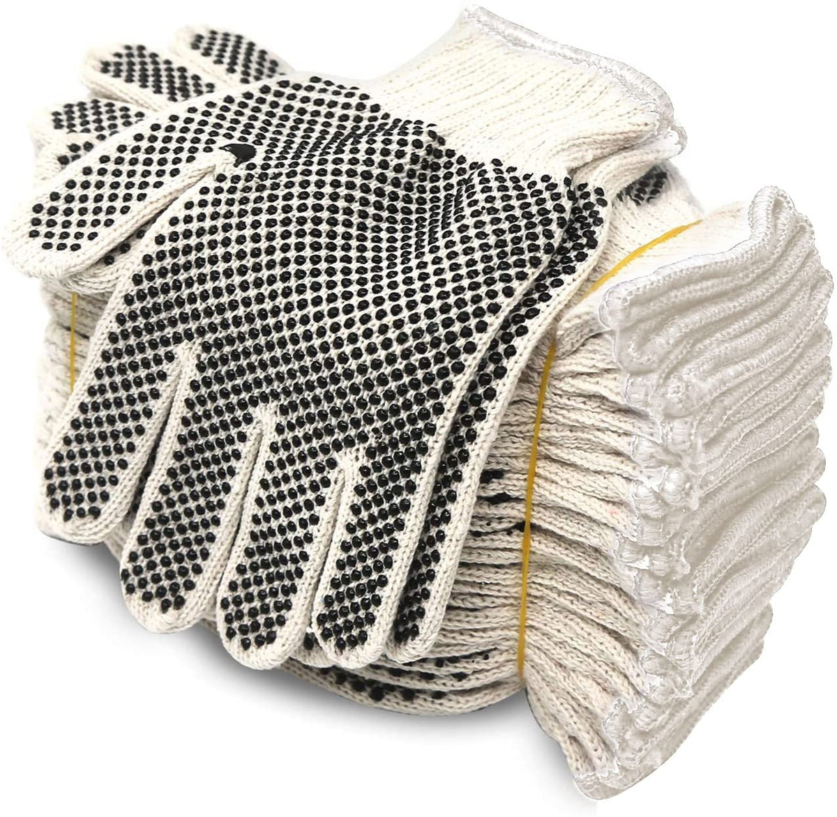 Evridwear cotton-poly knit shell gloves with PVC dots for secure grip during painting tasks.