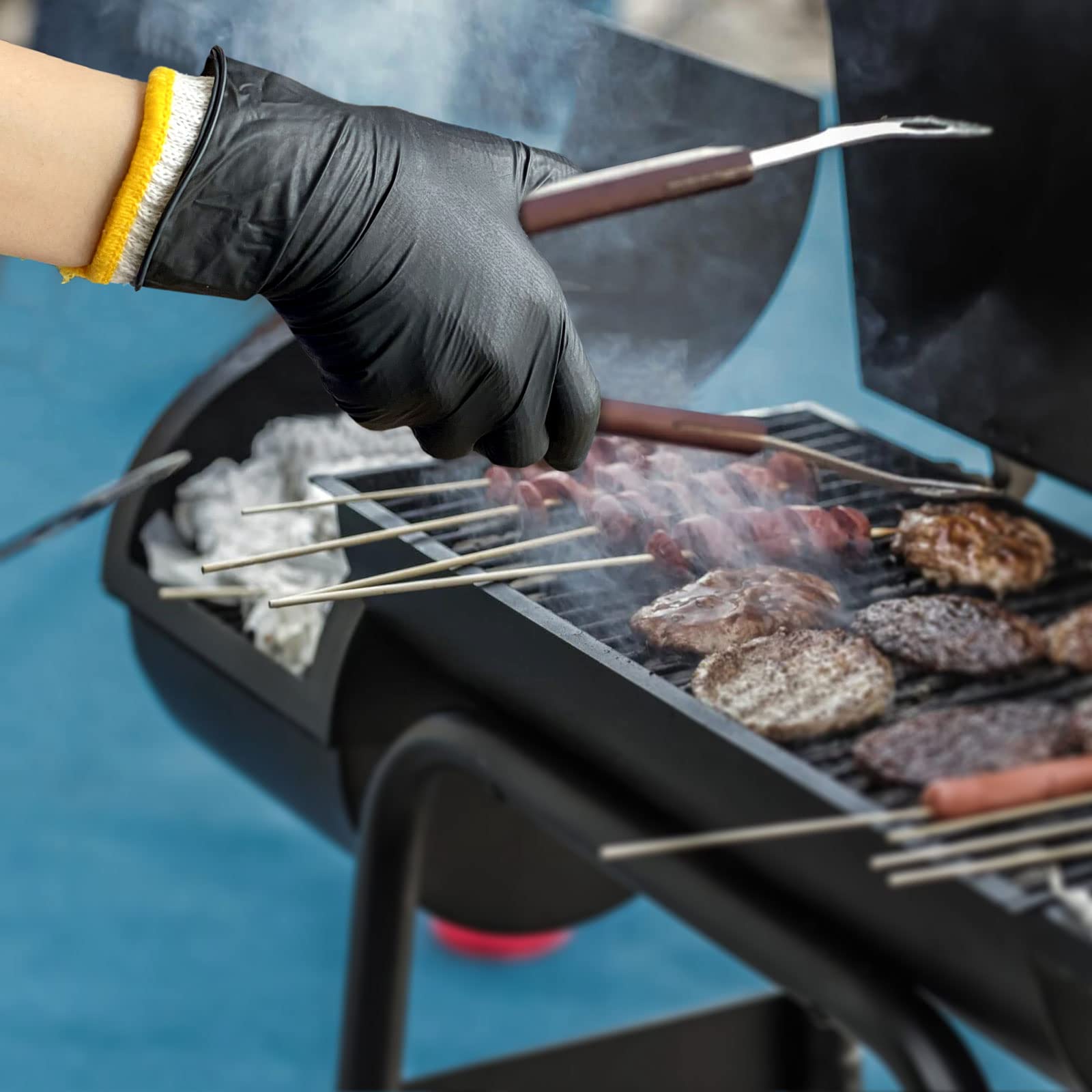 Evridwear cotton work gloves liners-usage; grill heat-protective liners.