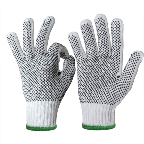 Evridwear cotton-poly knit gloves offer breathable comfort for all-day wear.