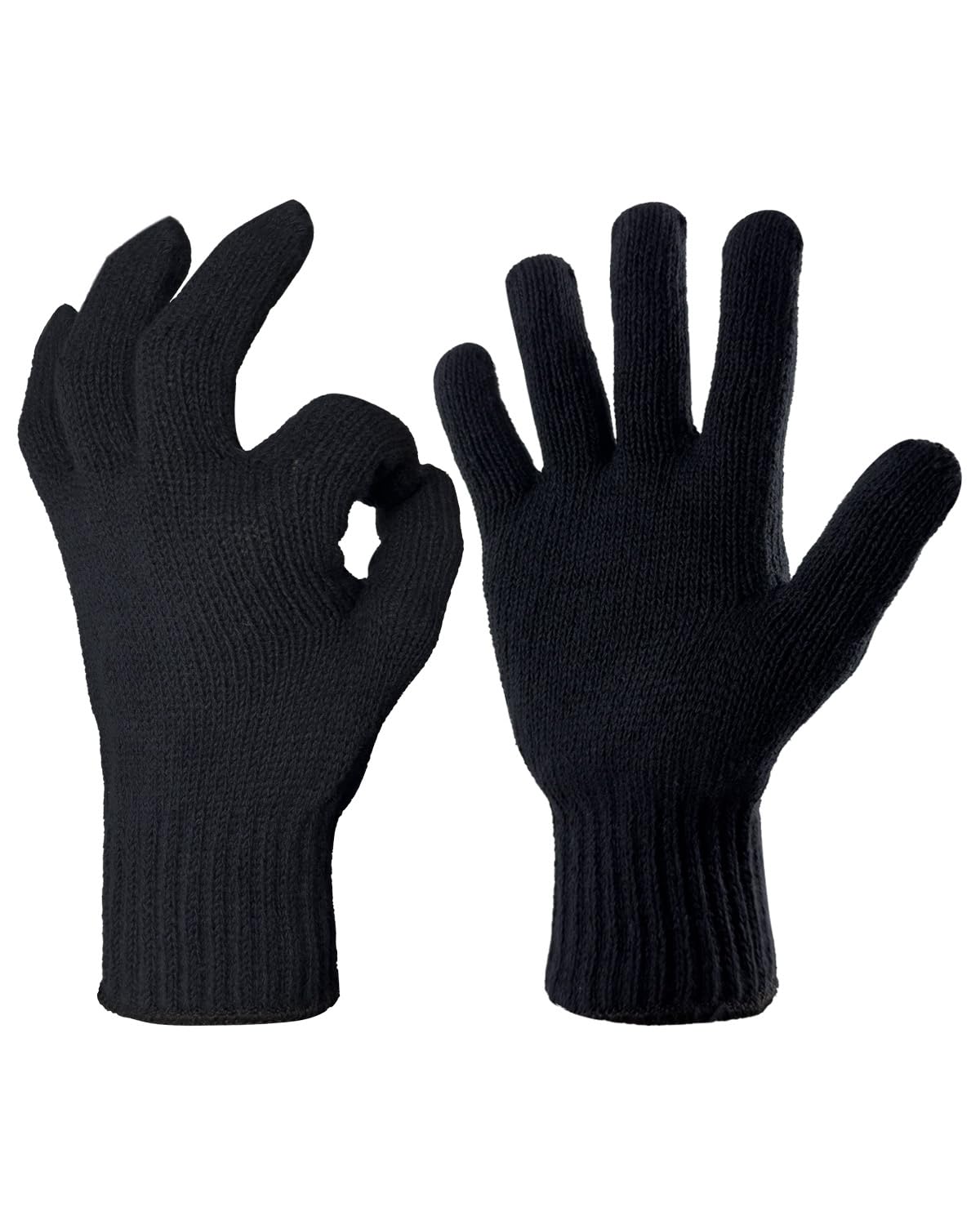 Evridwear cotton-polyester knit gloves provide comfortable, breathable wear.