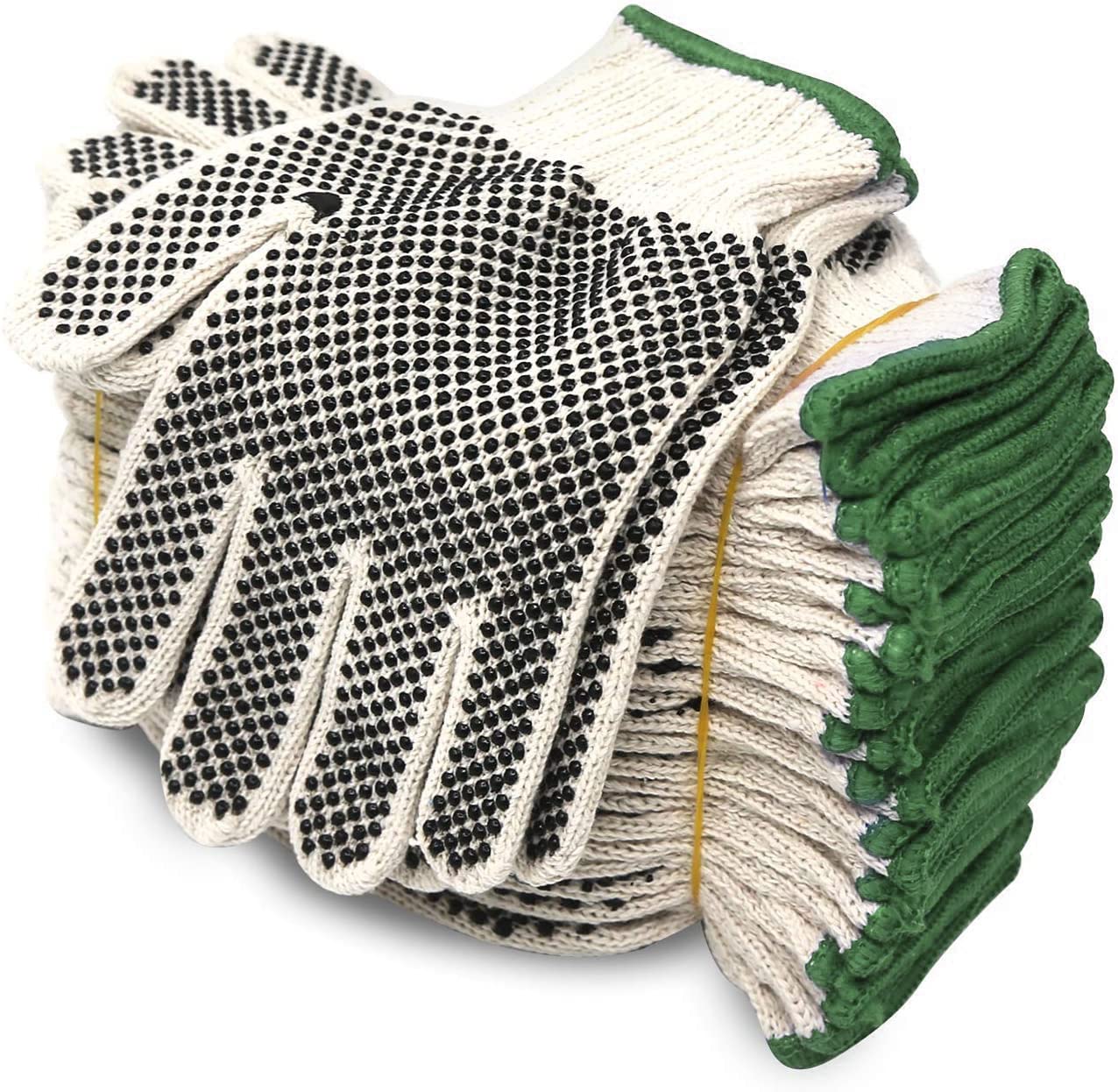 Evridwear gloves with dots provide firm grip for safe handling.