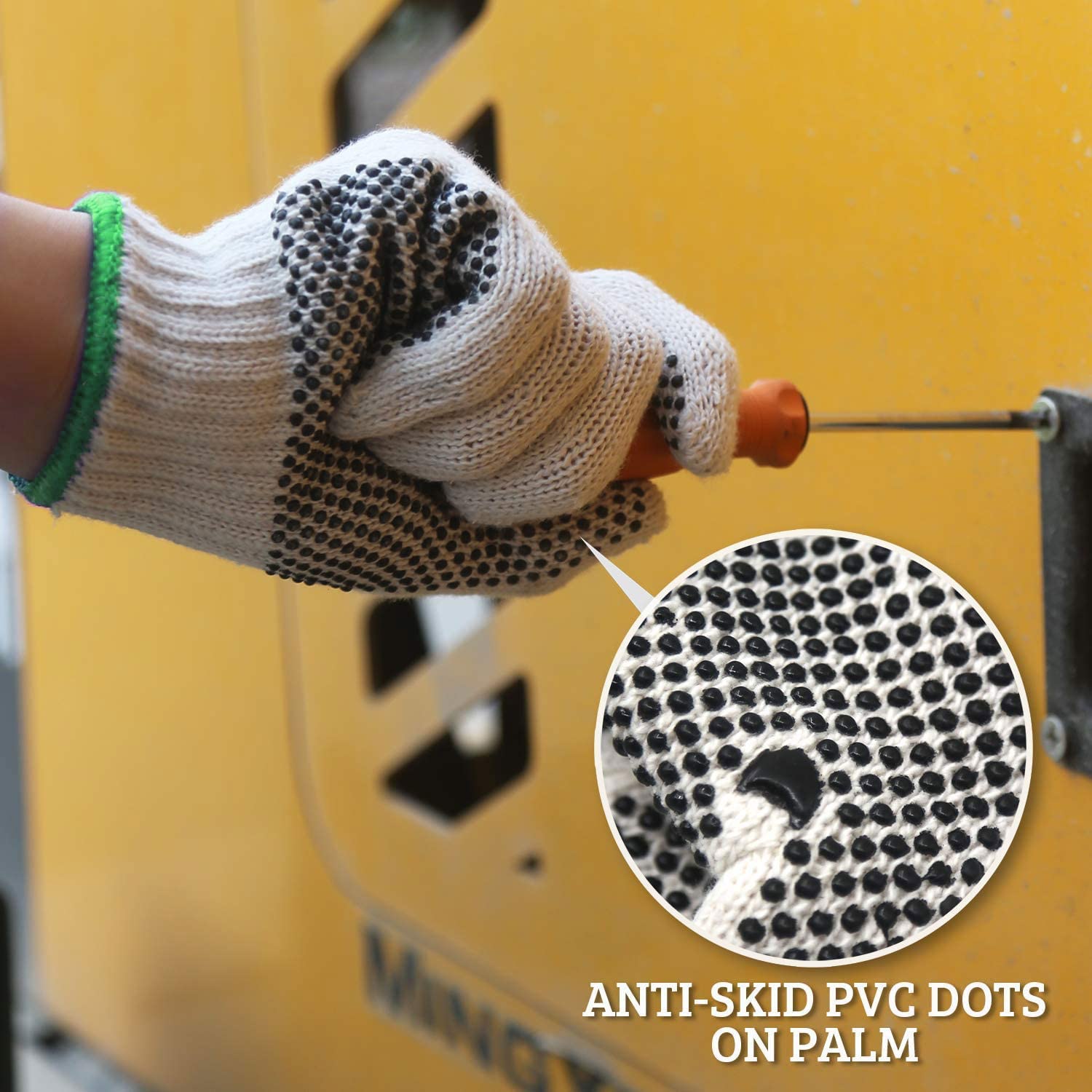 Evridwear overlay-wrist durable gloves prevent unraveling during work