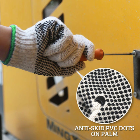 Evridwear overlay-wrist durable gloves prevent unraveling during work