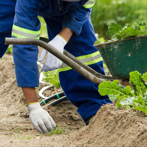 Evridwear gloves with PVC dots provide enhanced grip on slick surfaces for tool handling