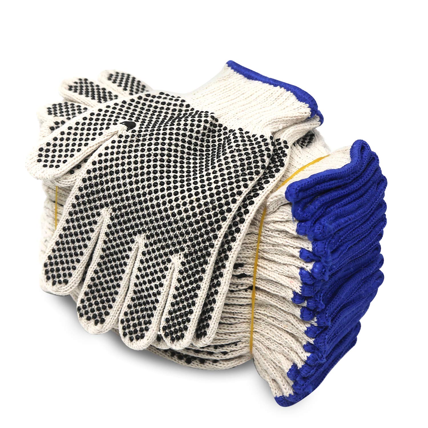 Evridwear safety gloves with knit shell palm dots for secure grip during painting and lifting.