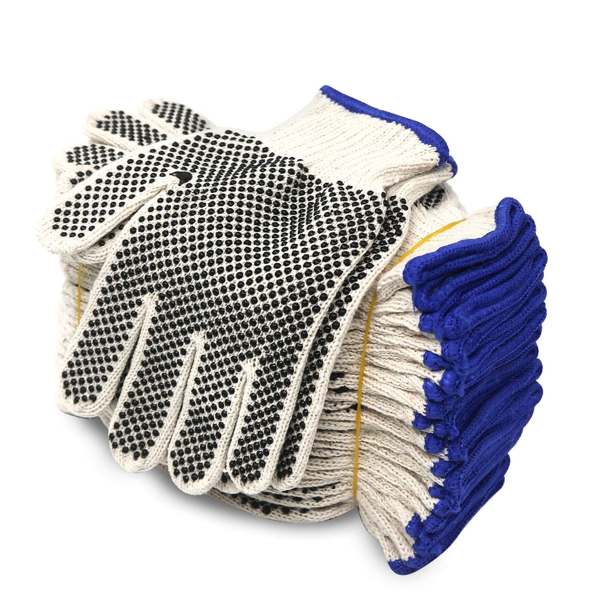 Evridwear safety gloves with knit shell palm dots for secure grip during painting and lifting.